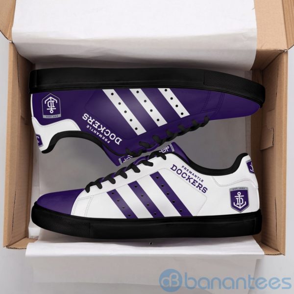 Fremantle Football Club Purple And White Low Top Skate Shoes Product Photo