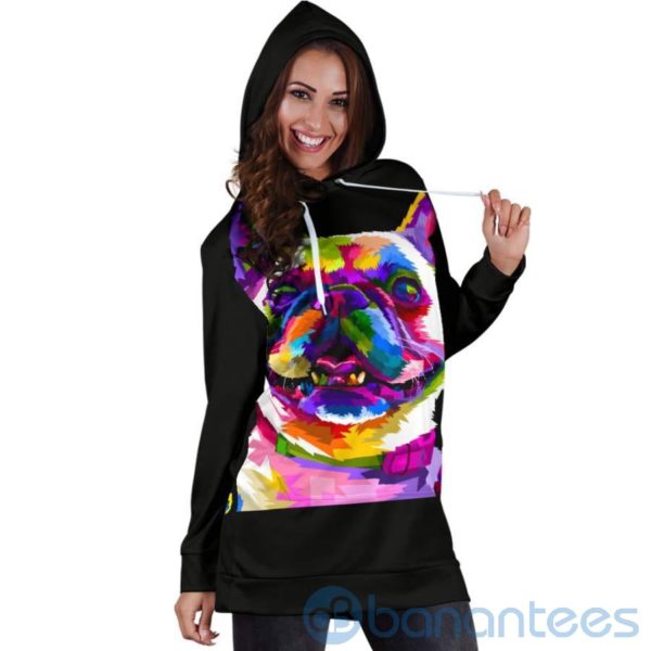 French Bulldog Hoodie Dress For Women Product Photo
