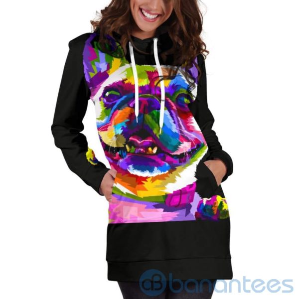 French Bulldog Hoodie Dress For Women Product Photo