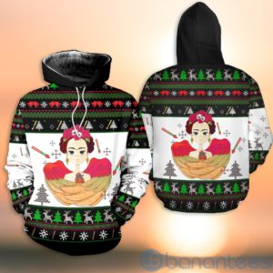 frida kahlo Ugly Christmas All Over Printed 3D Shirt Product Photo