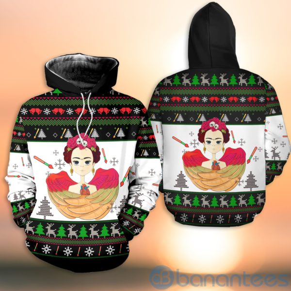 frida kahlo Ugly Christmas All Over Printed 3D Shirt Product Photo