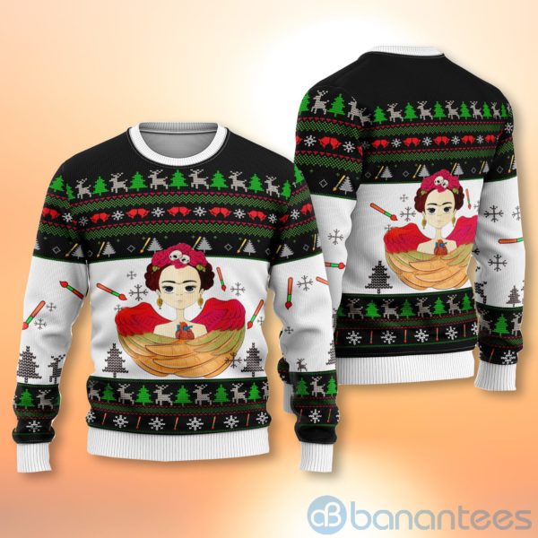 frida kahlo Ugly Christmas All Over Printed 3D Shirt Product Photo
