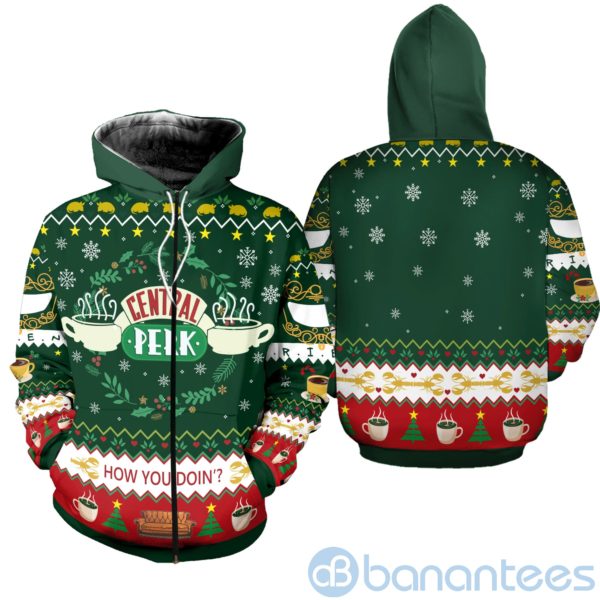 Friend Central Perk Ugly Christmas All Over Printed 3D Shirt Product Photo