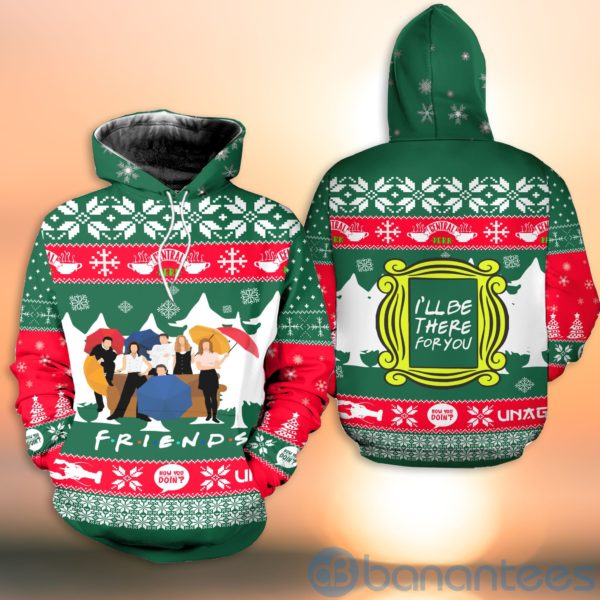 Friends Sitcom I'll Be There For You Christmas All Over Printed 3D Shirt Product Photo
