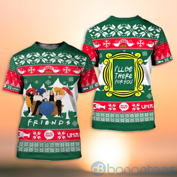 Friends Sitcom I'll Be There For You Christmas All Over Printed 3D Shirt Product Photo