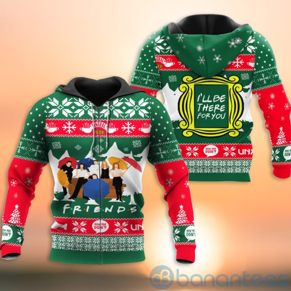 Friends Sitcom I'll Be There For You Christmas All Over Printed 3D Shirt Product Photo