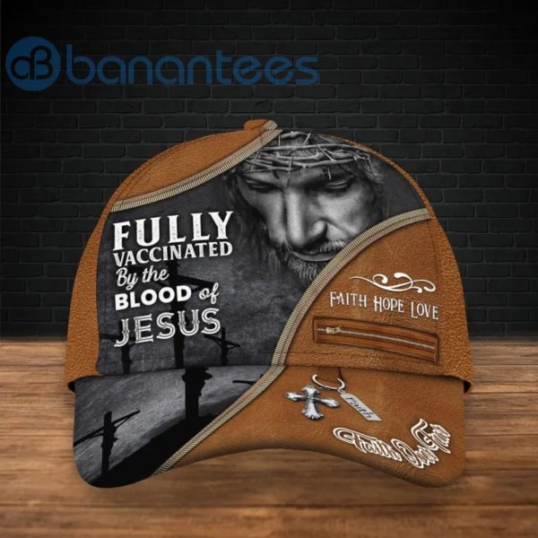Fully Vaccinated By The Blood Of Jesus Custom Name All Over Printed 3D Cap Product Photo