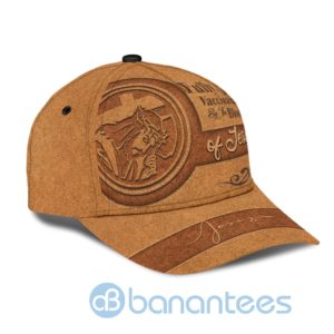 Fully Vaccinated By The Blood Of Jesus Leather Cover Custom Name All Over Printed 3D Cap Product Photo