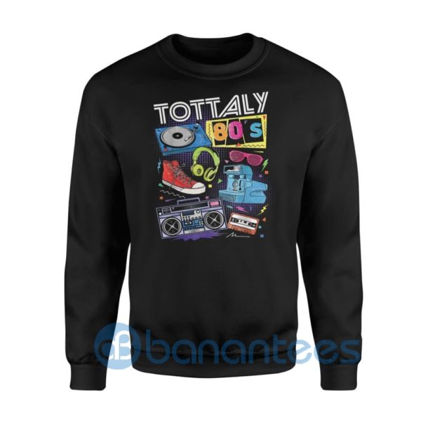 Funny 80s Retro Shirt 1980s Party Turntable Cassette Sweatshirt Product Photo
