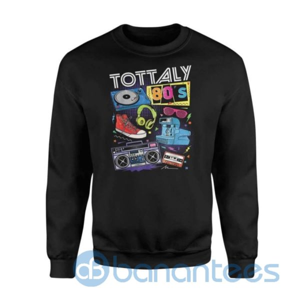 Funny 80s Retro Shirt 1980s Party Turntable Cassette Sweatshirt Product Photo