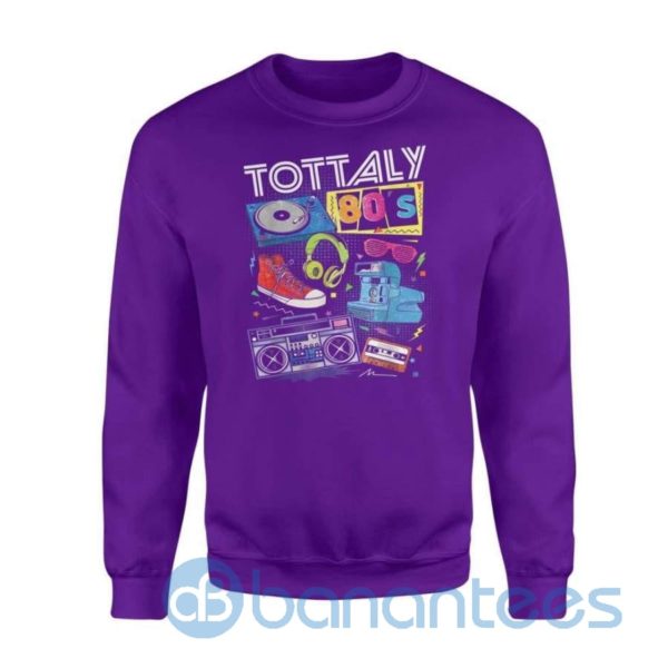 Funny 80s Retro Shirt 1980s Party Turntable Cassette Sweatshirt Product Photo