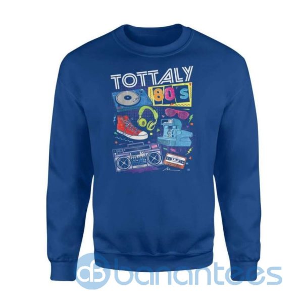 Funny 80s Retro Shirt 1980s Party Turntable Cassette Sweatshirt Product Photo
