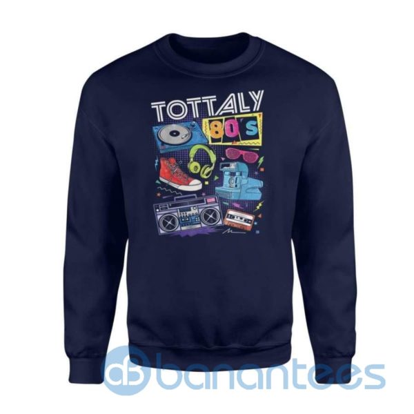 Funny 80s Retro Shirt 1980s Party Turntable Cassette Sweatshirt Product Photo