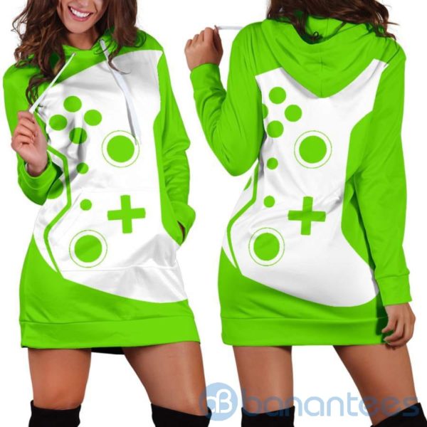 Game Lover Controller Hoodie Dress For Women Product Photo