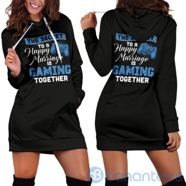 Game Lover Secret To Happy Marriage Hoodie Dress For Women Product Photo