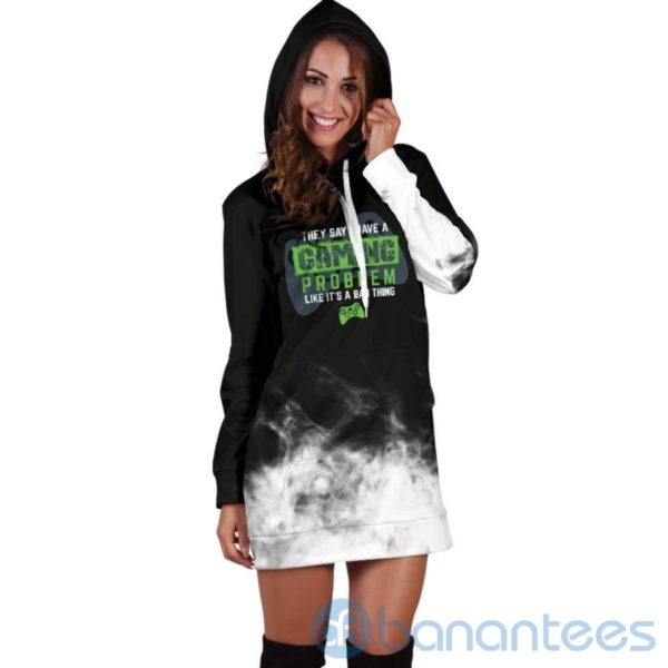 Gaming Problem Game Lover Hoodie Dress For Women Product Photo