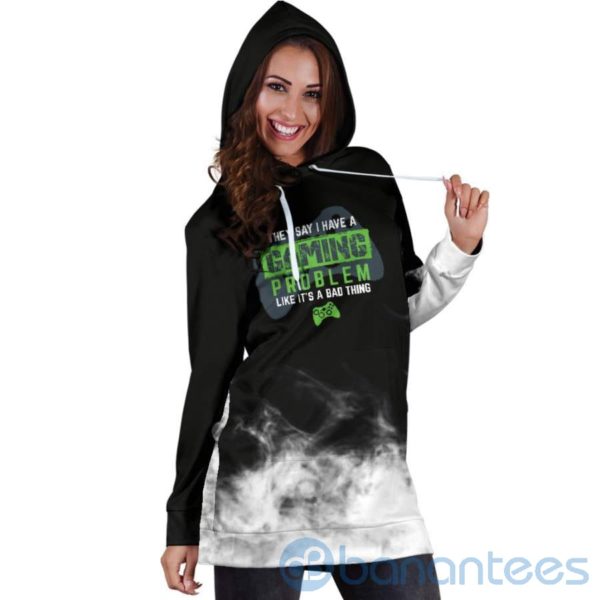 Gaming Problem Game Lover Hoodie Dress For Women Product Photo