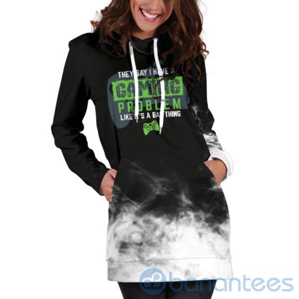 Gaming Problem Game Lover Hoodie Dress For Women Product Photo