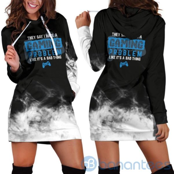Gaming Problem Hoodie Dress For Women Product Photo