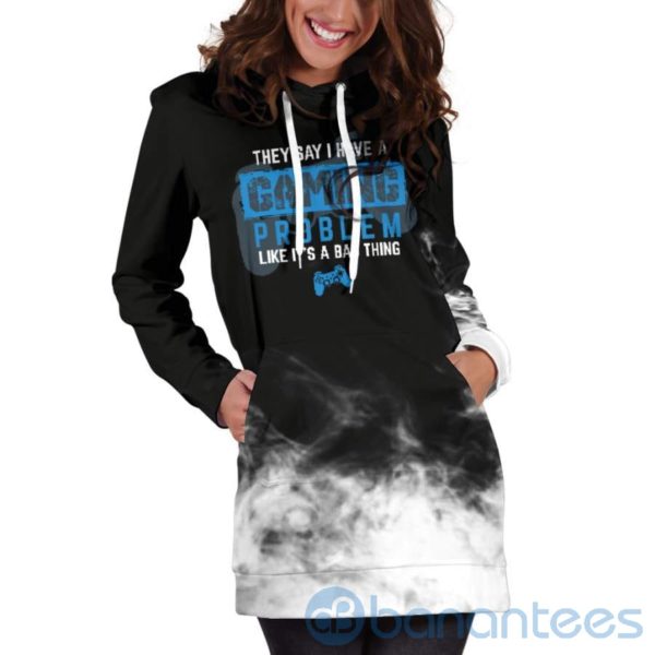 Gaming Problem Hoodie Dress For Women Product Photo