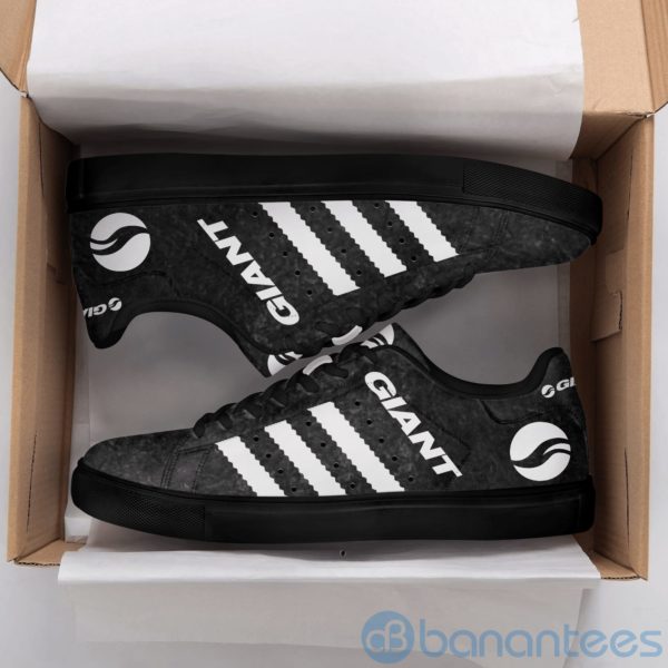 Giant Bicycles White Striped Black Low Top Skate Shoes Product Photo