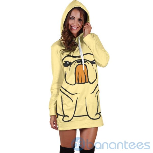 Giant Bull Dog Lover Hoodie Dress For Women Product Photo