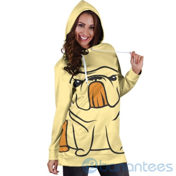 Giant Bull Dog Lover Hoodie Dress For Women Product Photo