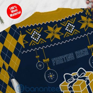Gift Notre Dame Fighting Irish Funny Ugly Christmas 3D Sweater Product Photo