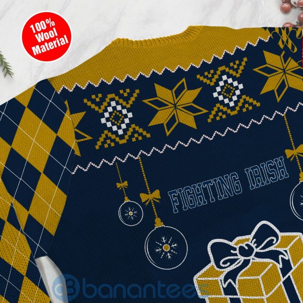 Gift Notre Dame Fighting Irish Funny Ugly Christmas 3D Sweater Product Photo