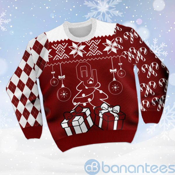 Gift Oklahoma Sooners Funny Ugly Christmas 3D Sweater Product Photo