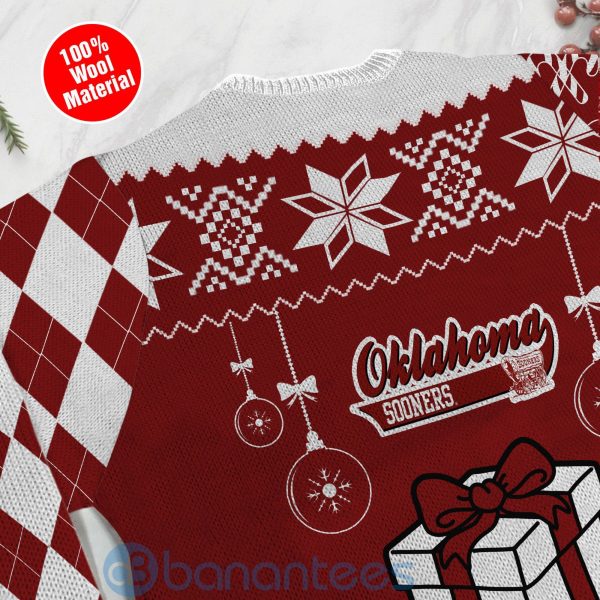 Gift Oklahoma Sooners Funny Ugly Christmas 3D Sweater Product Photo