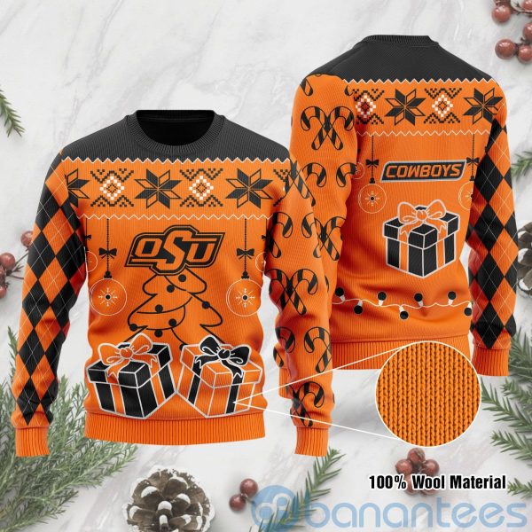 Gift Oklahoma State Cowboys Funny Ugly Christmas 3D Sweater Product Photo