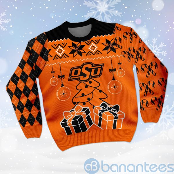 Gift Oklahoma State Cowboys Funny Ugly Christmas 3D Sweater Product Photo