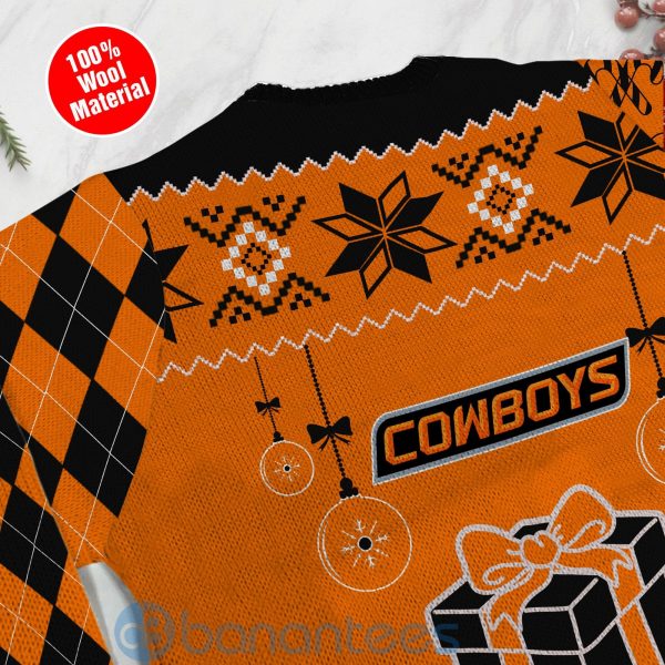 Gift Oklahoma State Cowboys Funny Ugly Christmas 3D Sweater Product Photo