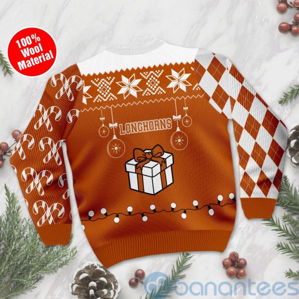 Gift Texas Longhorns Funny Ugly Christmas 3D Sweater Product Photo
