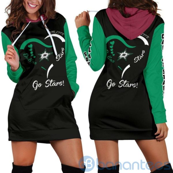 Go Stars Dallas Stars Hoodie Dress For Women Product Photo