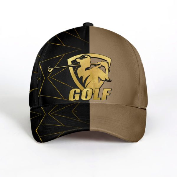 Golden Lines Golf All Over Printed 3D Cap Product Photo