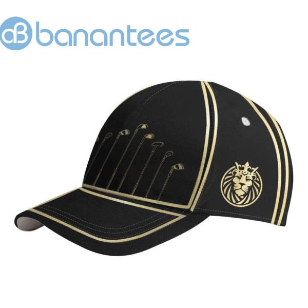 Golden Royal Lion Golf Clubs All Over Printed 3D Cap Product Photo