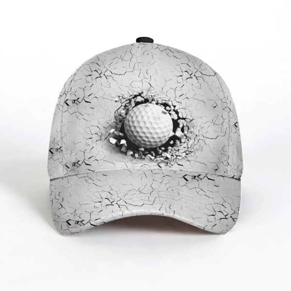 Golf Ball Breaking All Over Printed 3D Cap Product Photo