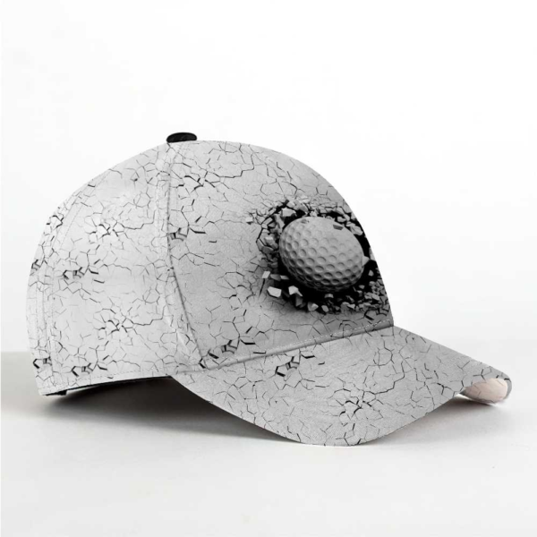 Golf Ball Breaking All Over Printed 3D Cap Product Photo