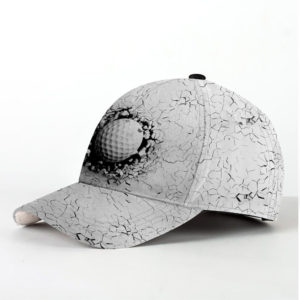 Golf Ball Breaking All Over Printed 3D Cap Product Photo