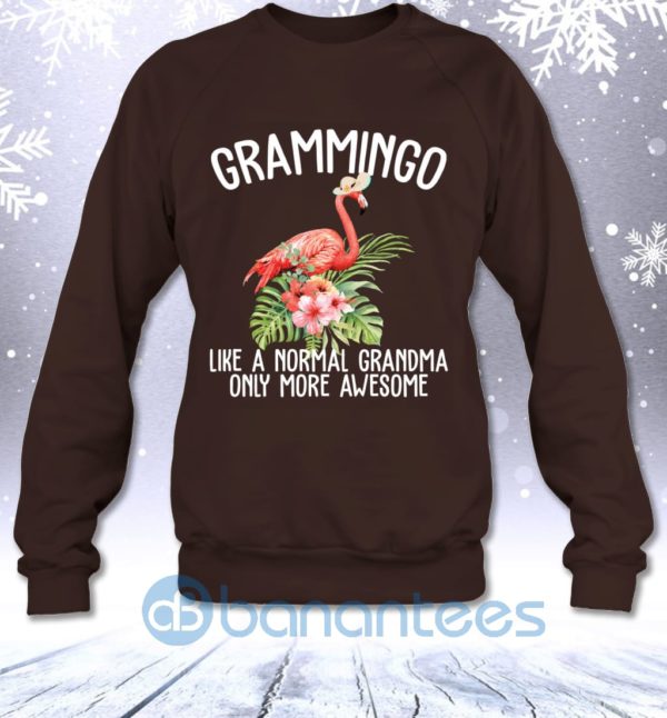 Grammingo Like A Normal Grandma Only More Awesome Funny Flamingo Sweatshirt Product Photo
