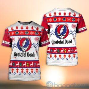 Grateful Dead Ugly Christmas All Over Printed 3D Shirt Product Photo