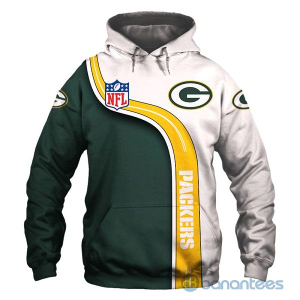 Green Bay Packers All Over Printed 3D Hoodie Zip Hoodie Product Photo