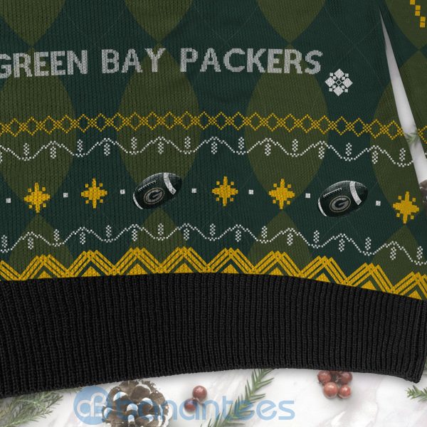 Green Bay Packers American Football Black Ugly Christmas 3D Sweater Product Photo