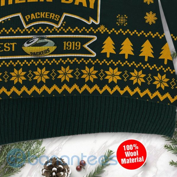 Green Bay Packers Cute Baby Yoda Grogu Ugly Christmas 3D Sweater Product Photo