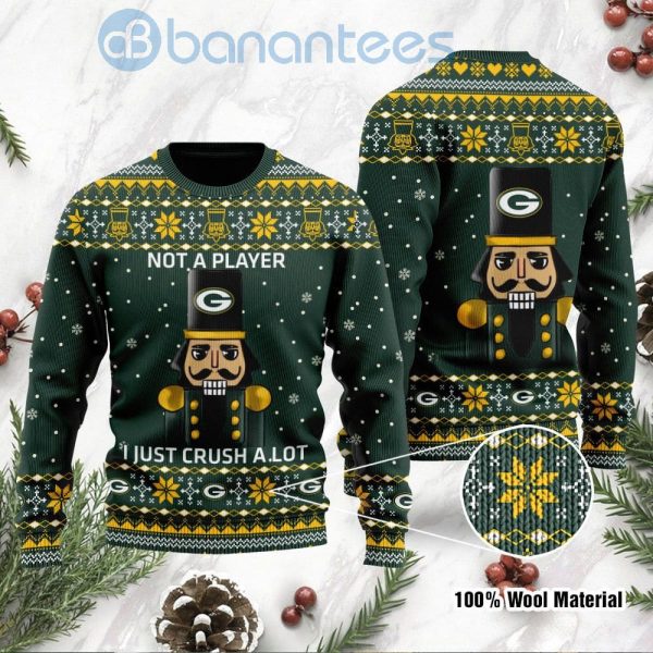 Green Bay Packers I Am Not A Player I Just Crush Alot Ugly Christmas 3D Sweater Product Photo