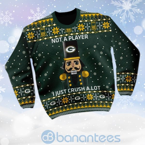 Green Bay Packers I Am Not A Player I Just Crush Alot Ugly Christmas 3D Sweater Product Photo