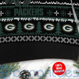 Green Bay Packers Jack Skellington Halloween Ugly Christmas 3D Sweater Product Photo