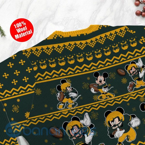 Green Bay Packers Mickey Mouse Ugly Christmas 3D Sweater Product Photo